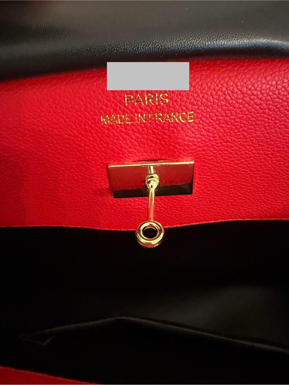 Red Structured Disordered Tote Handbag - Women's Fashion Bag - Picture 3 of 13